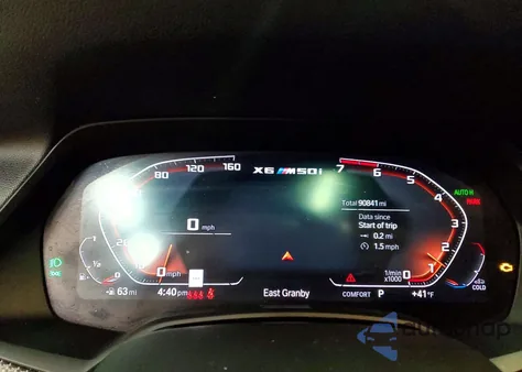 2020 BMW X6 M50I from USA, damaged, VIN 5UXCY8C09L9B98482